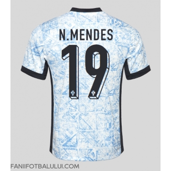 Portugalia Nuno Mendes #19 Tricou Fotbal Replică European 2024 Barbati Deplasare